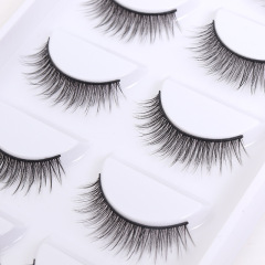 店鋪熱賣五對裝3D假睫毛工廠批發濃密自然款舞台妝眼睫毛跨境貨源