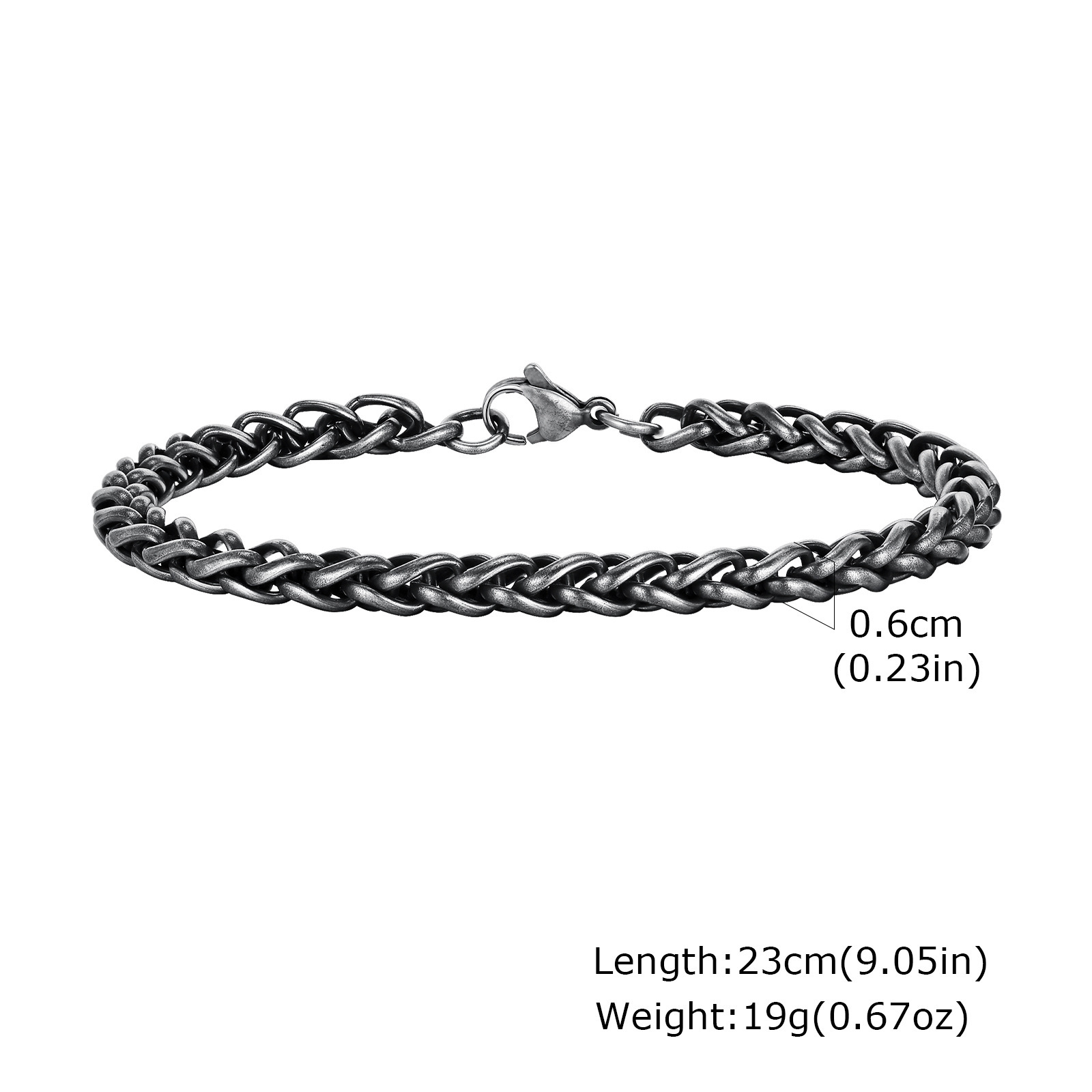 22g Weight Chain Bracelet Classification 201 Stainless Steel Chain Material figaro chain Chain Type 1 Piece Quantity Holiday, Daily Occasion 201 Stainless Steel Material Solid Color Pattern All Seasons Season Men's Gender Hip-Hop, Vintage Style Style Hip-Hop Vintage Style Solid Color 201 Stainless Steel Men's Chain Bracelet Men's Chain Bracelets 1