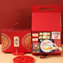 中式高档手提结婚喜糖礼盒成品含糖果伴娘婚礼回礼伴手礼高端实用