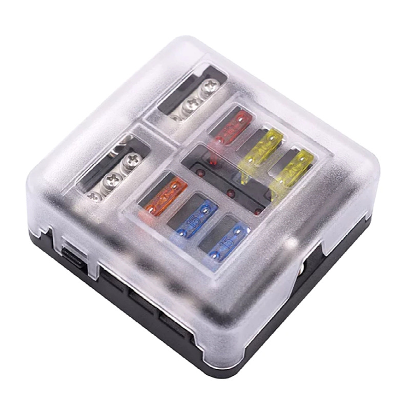 独立正负极汽车保险盒取电器改装接线盒电源分线器中号插片保险丝