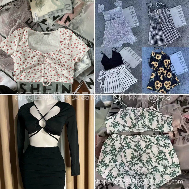 SHEIN женская одежда фабрика прямых продаж shein Разное женское платье хвост дешевая оптовая продажа