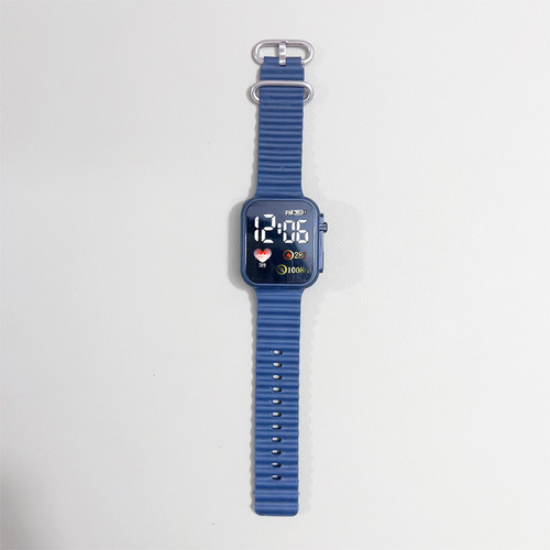 New LED Electronic Watch Ocean with Fashion Digital Sports Square for Men, Women, Students, and Children