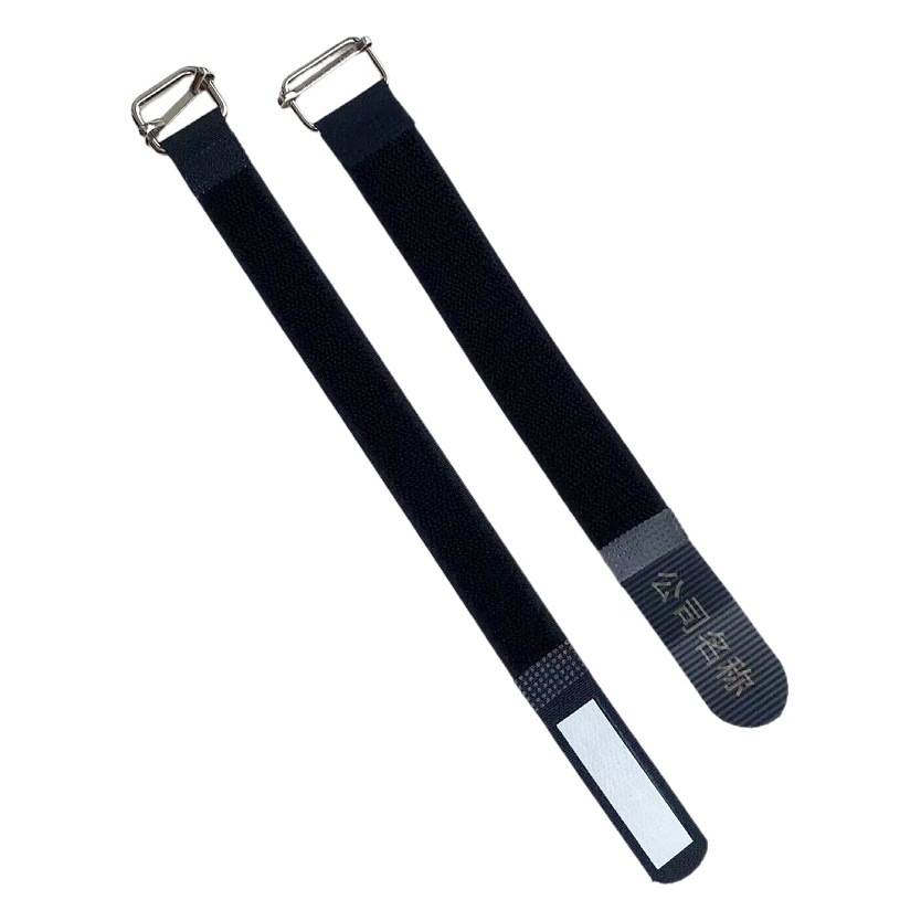 Venta al por mayor de nylon Velcro hebilla pegajosa cinta etapa audio fuente de alimentación cable de datos cable gestión cinturón palabras imprimibles