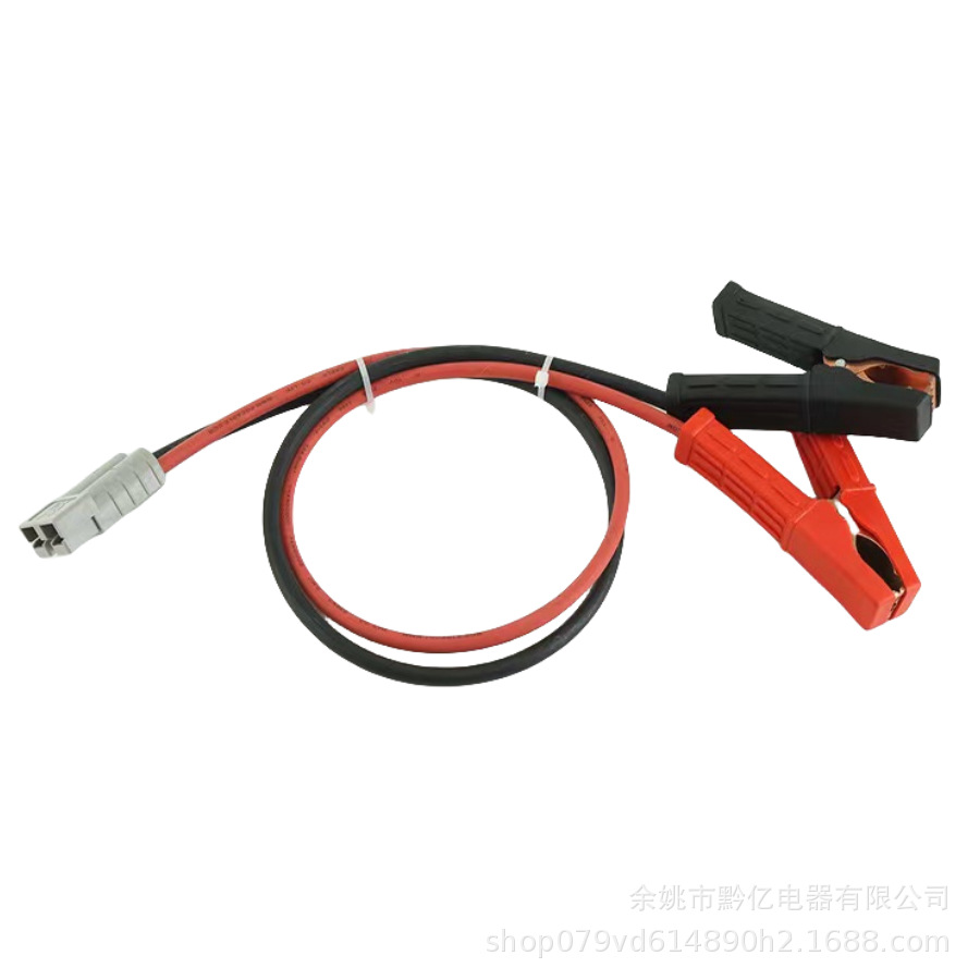 安德森叉车充电插头鳄鱼夹转安德森大功率充电接口安德森延长线