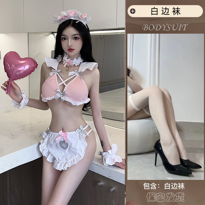 핑크와 화이트 + 모델 양말