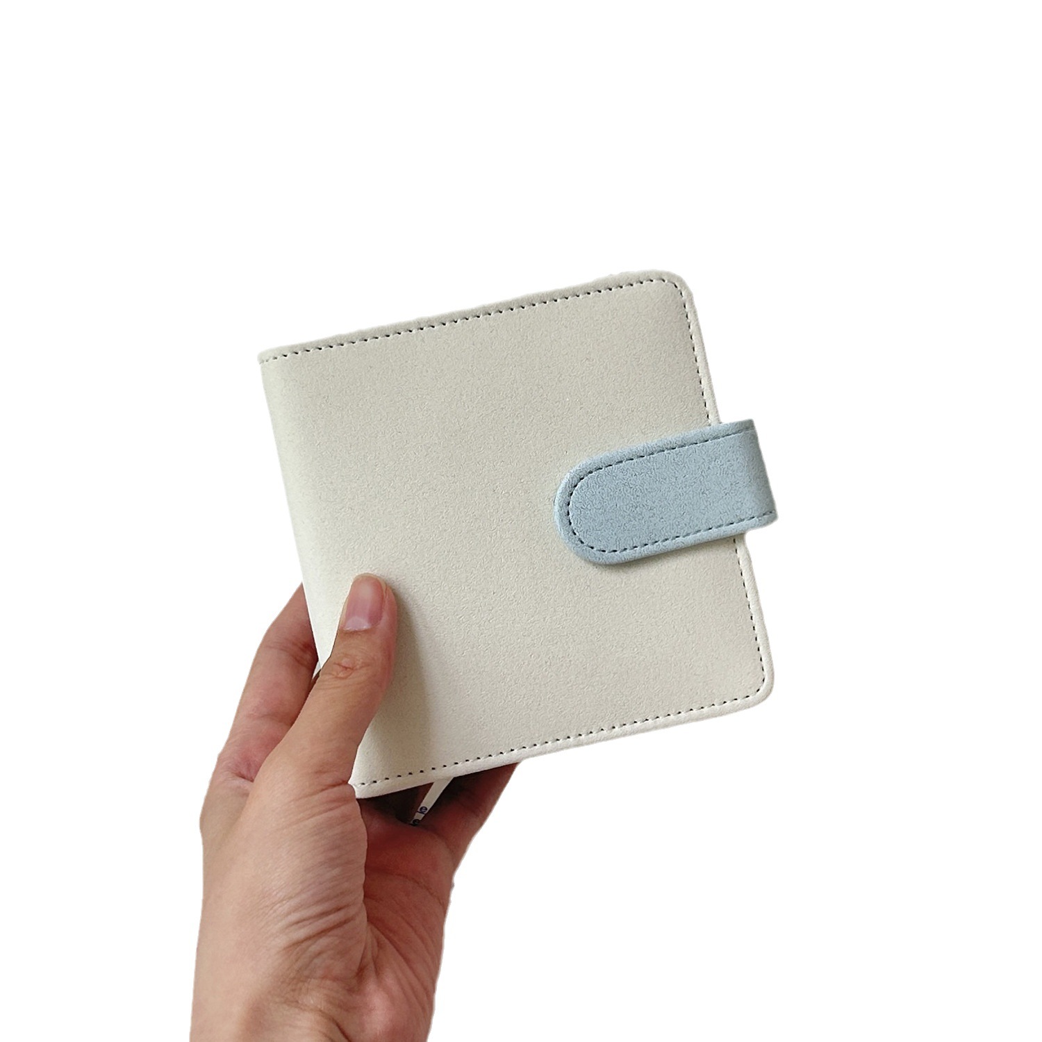 Álbum de hojas sueltas con diseño de estrellas y colores combinados, 3 anillas – para coleccionar tarjetas de idols.