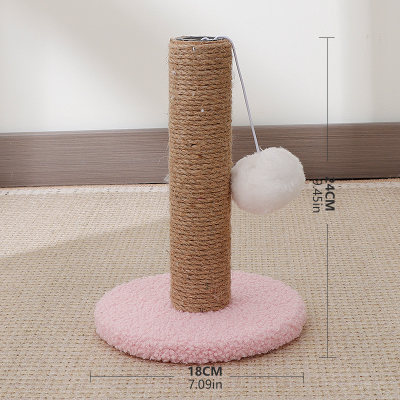 Venta directa de fábrica de una sola columna, marco de escalada para gatos pequeños, garra de pulido de gato, placa de garra de gato trepadora, sin migajas, juguetes para gatos, auto-alivio