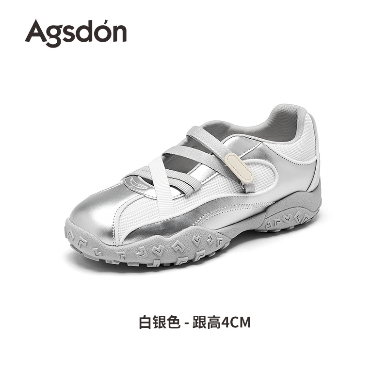 Augustion Mary Jane zapatillas para mujer 2025 nuevos zapatos de entrenamiento alemán de ballet de verano zapatos casuales de velcro