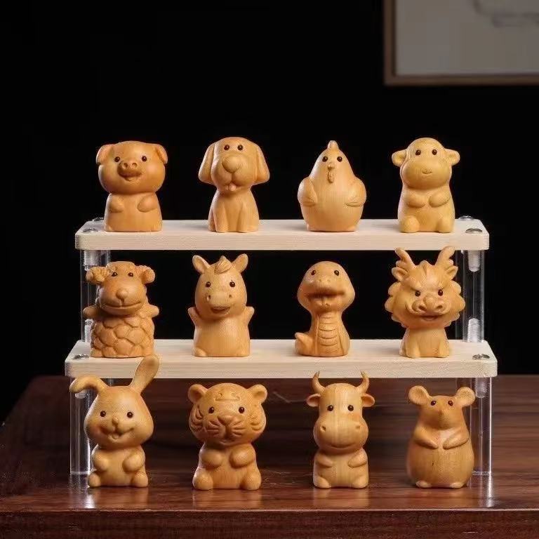 南美黄杨木十二生肖蛇本命年实木雕刻文玩手把件景区地摊摆件批发