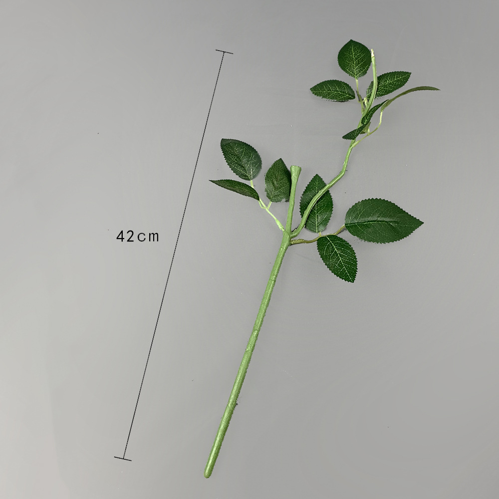 Malla de alambre de simulación Varilla de flor de rosa Varilla de flor de jabón de una sola rama Material hecho a mano Varilla de flor de alambre Fábrica de varilla de flor falsa al por mayor