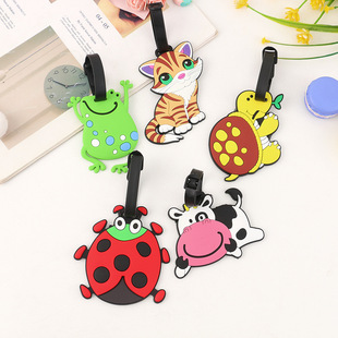 Cartoon Animal Luggage Tag Portable Suitcase Tag Trolley Luggage Tag Multi-Functional Checked Anti-Lost