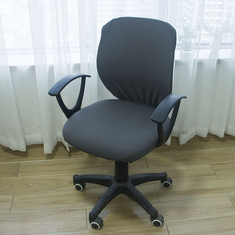 Simple Modern Solid Color Thickened Elastic Split Computer Chair Cover Office Chair Cushion Cover Dustproof Cover Removable and Washable