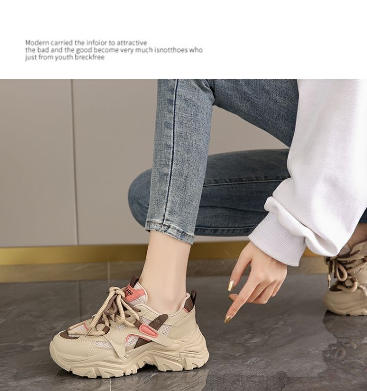 Chaussures de papa pour femmes, nouvelles chaussures à plateforme, chaussures de sport décontractées, chaussures d'étudiant polyvalentes, chaussures à semelles souples, chaussures de voyage antidérapantes_voghion.com