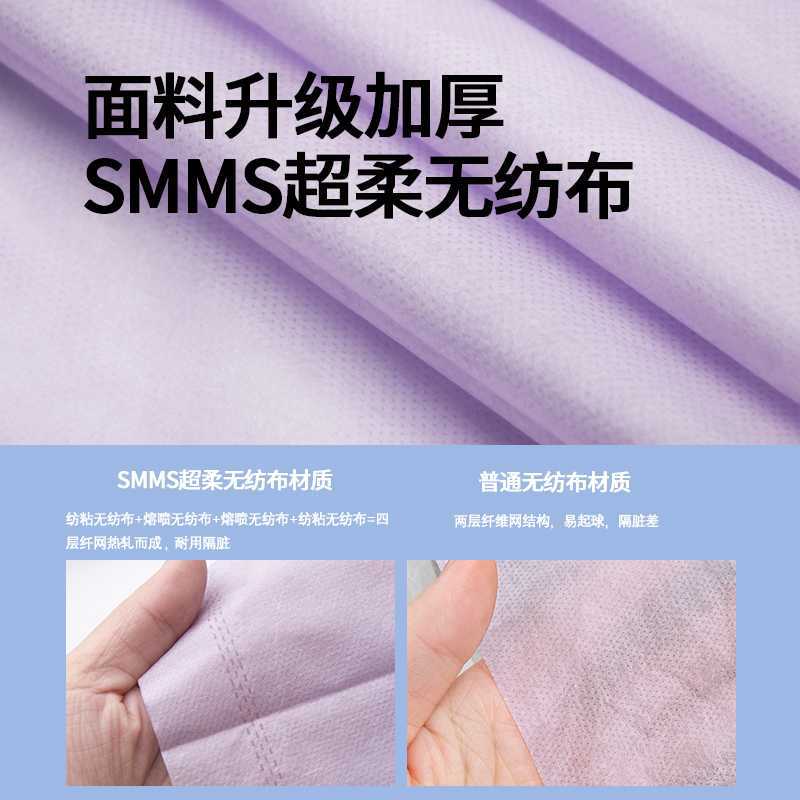 Disposable three-piece set high-speed rail soft sleeper purple hotel bed sheet non-woven pillowcase business trip travel sleeping bag