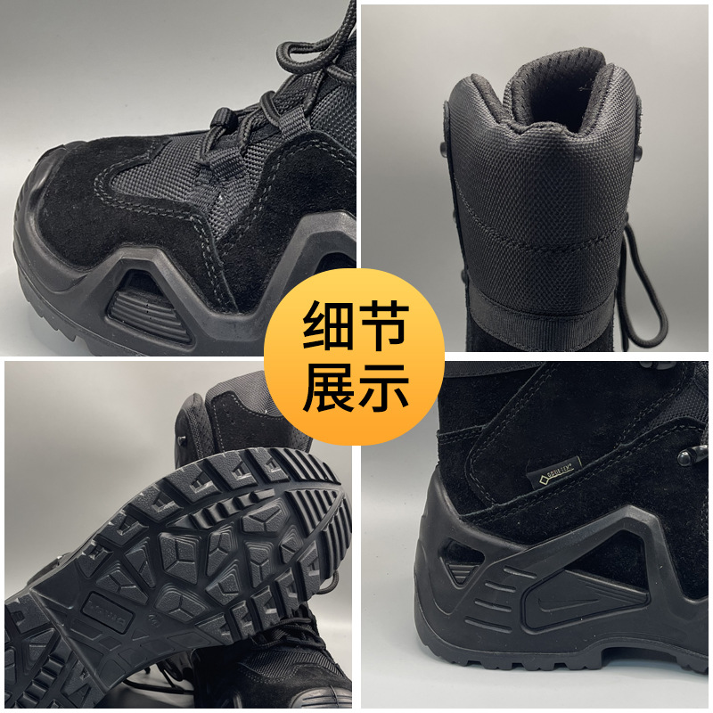Zapatos transfronterizos de comercio exterior para hombres, botas altas, botas de camuflaje altas, zapatos de caza antisalpicaduras y antideslizantes, zapatos de senderismo, botas militares image 3
