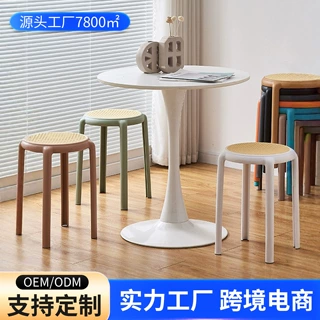 定制现代简约黑白小圆桌接待洽谈时尚创意北欧加厚客厅奶茶店餐桌