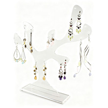 创意亚克力树形首饰架多功能耳环耳钉收纳珠宝零售店饰品展示架=