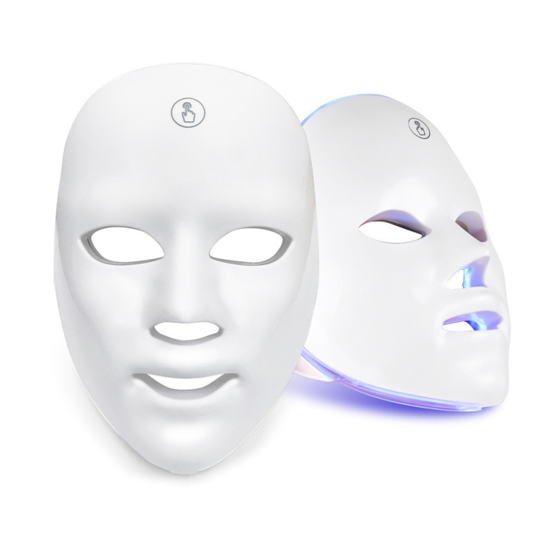 アップグレードされた LED 赤と青の光美容マスク器具にきび若返り器具家庭用ポータブル光子若返り器具|undefined