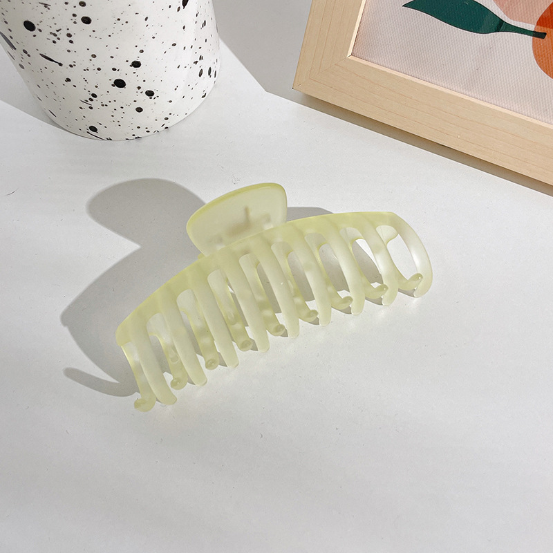 Clip de garra grande Placa de horquilla de acrílico horquilla hembra elegante temperamento tiburón clip tocado clip de Cabeza trasera horquilla