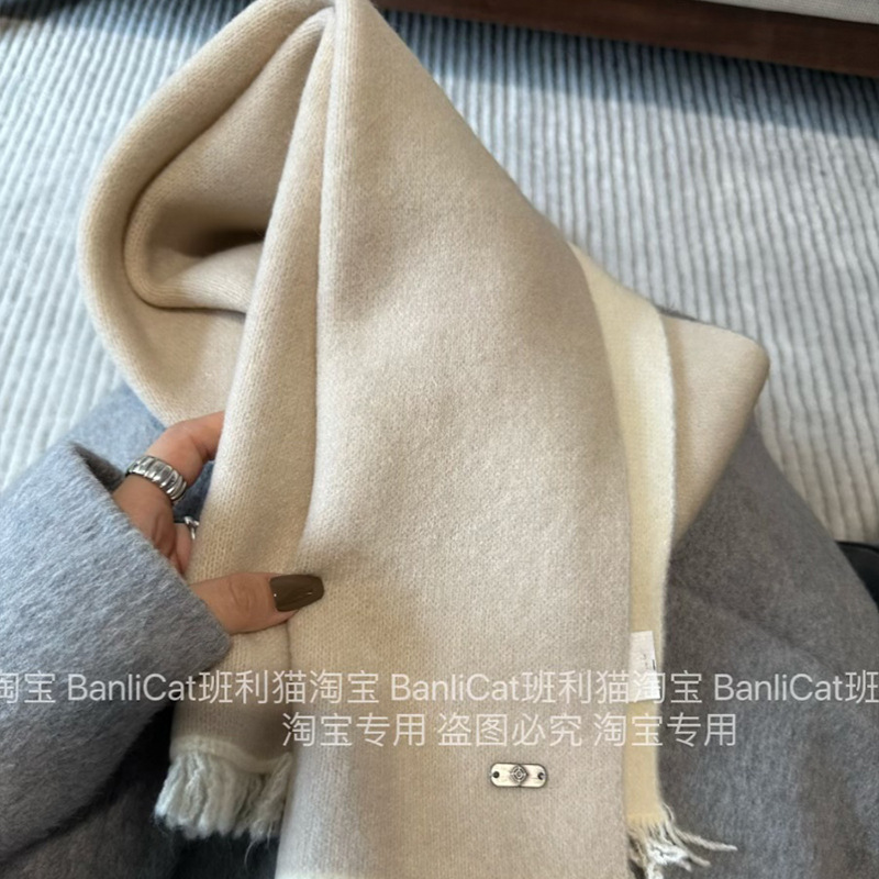 一条顶N条的超美羊绒双面长款流苏围巾女保暖披肩围脖男|undefined