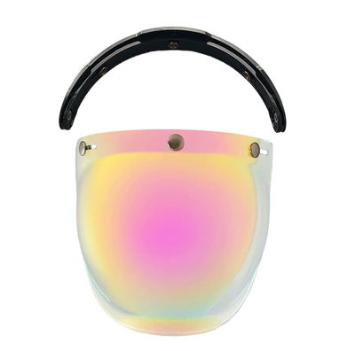 Bubble Mirror, Multi-Color Windproof — Dəbilqə (Kaska) aksesuarları - revo-aurora-pink-black-stand