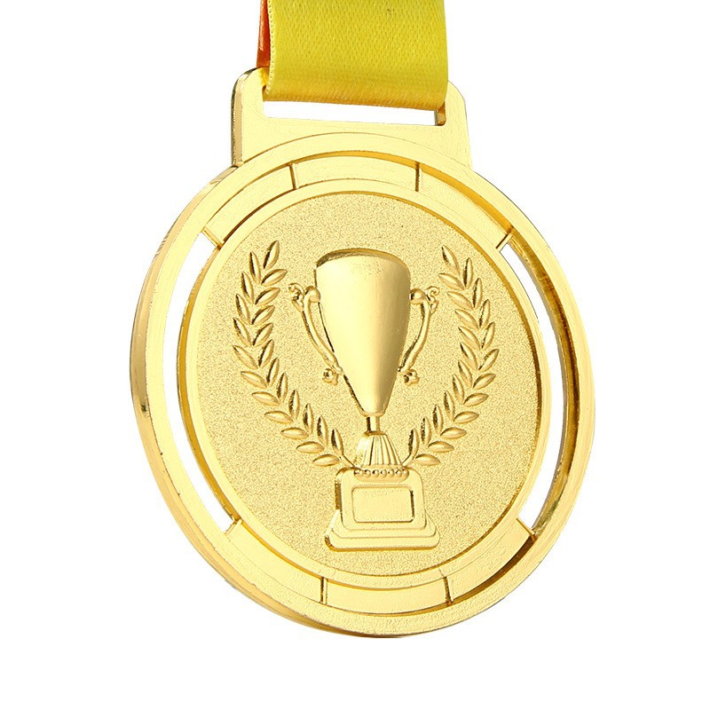 Medalla de aleación de zinc fabricada a medida por un fabricante alemán para eventos deportivos de maratón, competiciones de fútbol y eventos con lámina de oro.