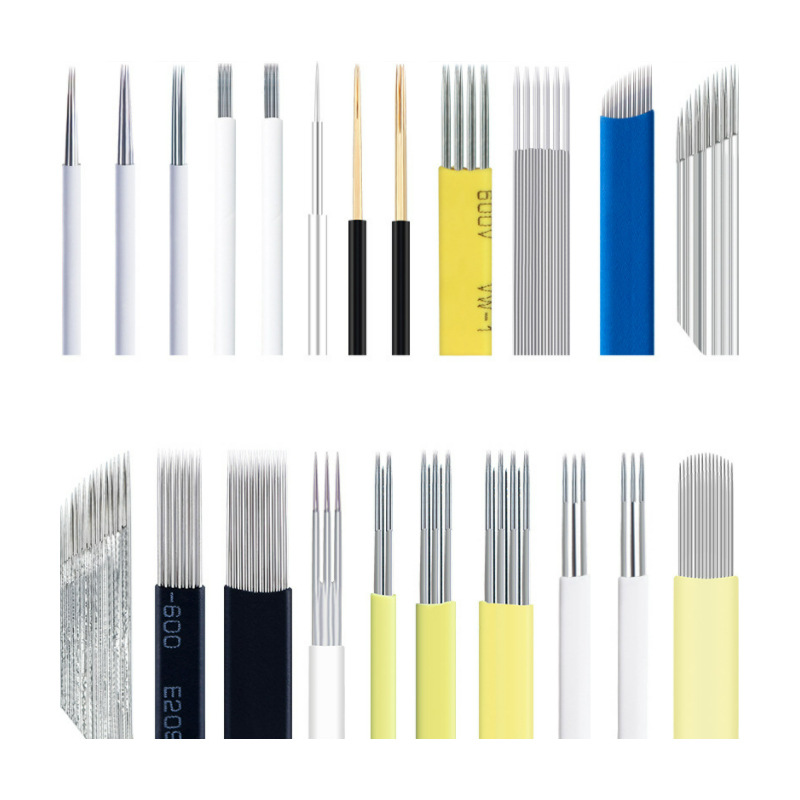 Tatuaje aguja pieza tatuaje hecho a mano ceja bordado ceja flotante ceja cuchilla tatuaje hecho a mano cuchilla tatuaje ceja aguja pieza suministros entrega de una pieza