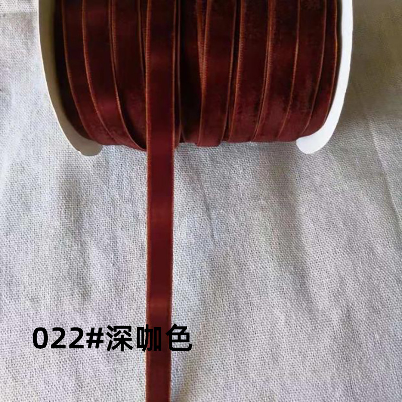 Nylon no elástico cinta de terciopelo de color cinta de terciopelo flocado cinta de tela cinta de lana arco ropa de bricolaje