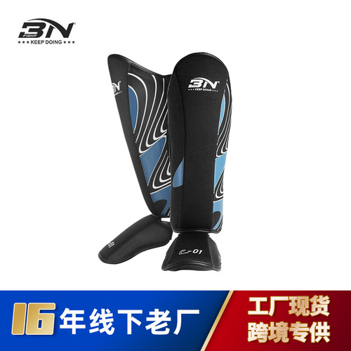 Cross-border boxing leggings for adults Muay Thai leggings fighting Sanda calf protection Taekwondo leggings sports protective gear