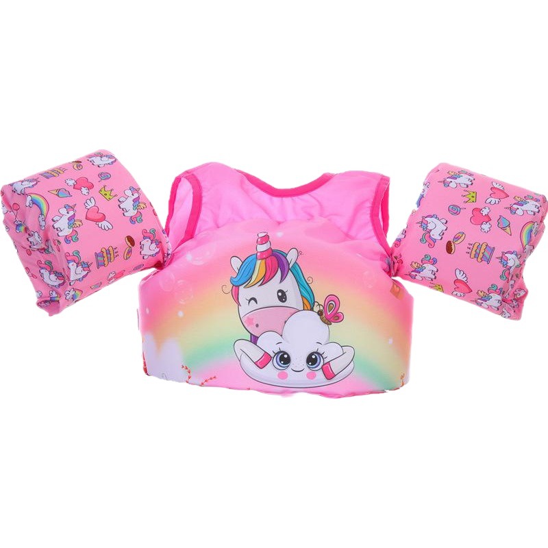 Chaleco de Flotación para Niños, Chaleco Salvavidas, Traje de Baño, Mangas Flotantes de Espuma, Anillos de Natación, Mangas de Agua, Ayuda para Aprender a Nadar