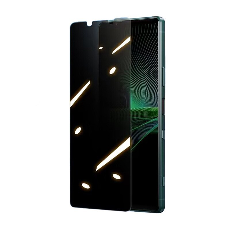 Adecuado para Sony 5-V Pantalla Completa película templada a prueba de Peep película protectora de la pantalla frontal Sony 5 generación película protectora a prueba de Peep