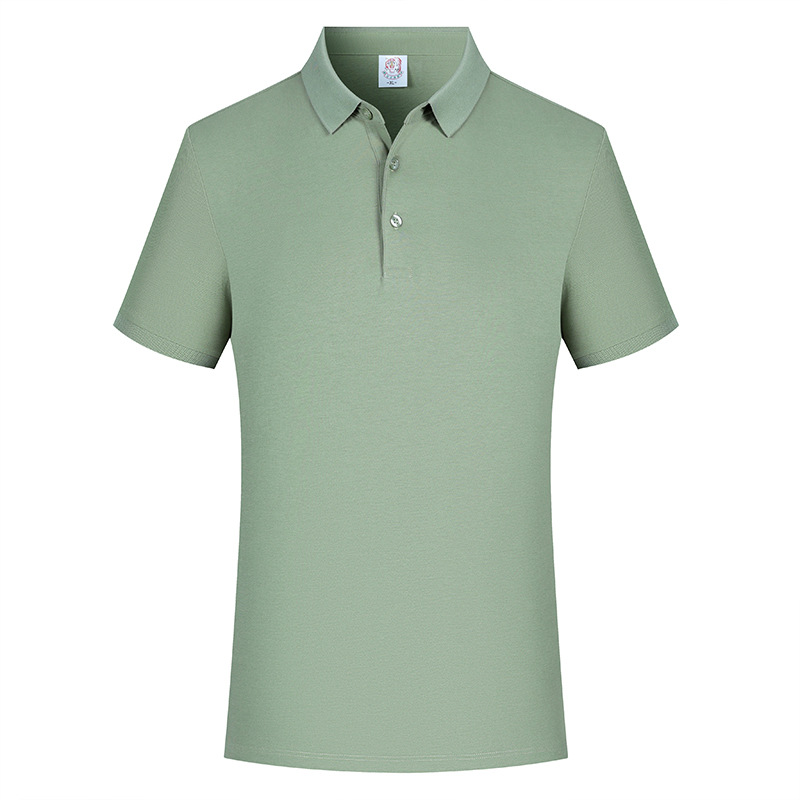 Hombres 7A antibacterianos sensación fría poliéster algodón sin huellas verano mangas cortas ropa de trabajo de negocios ropa de trabajo polo personalizada