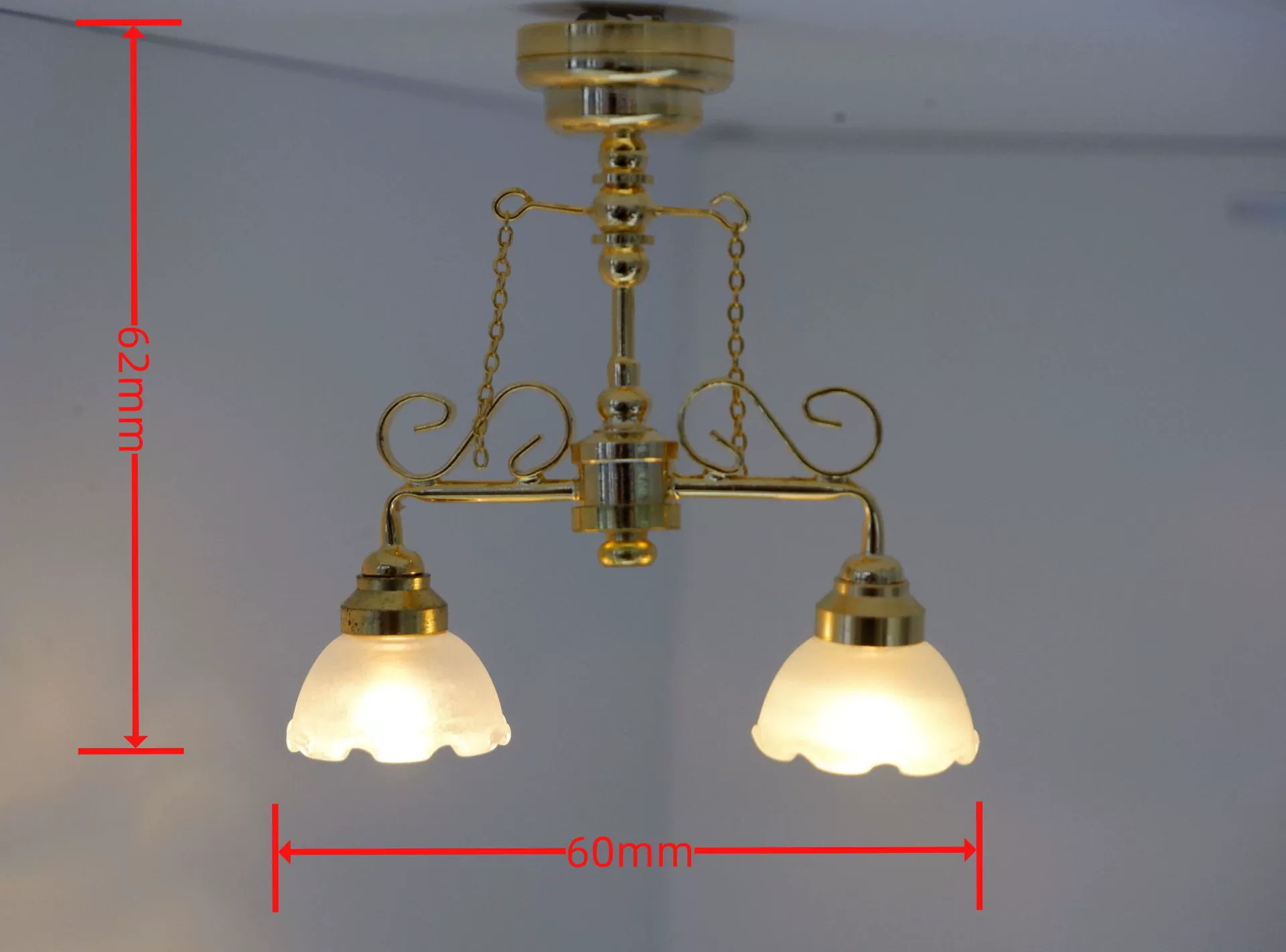 Домик для кукол, маленькая LED мини-модель, настольная лампа, бра, водная кристальная потолочная лампа, ручная работа
