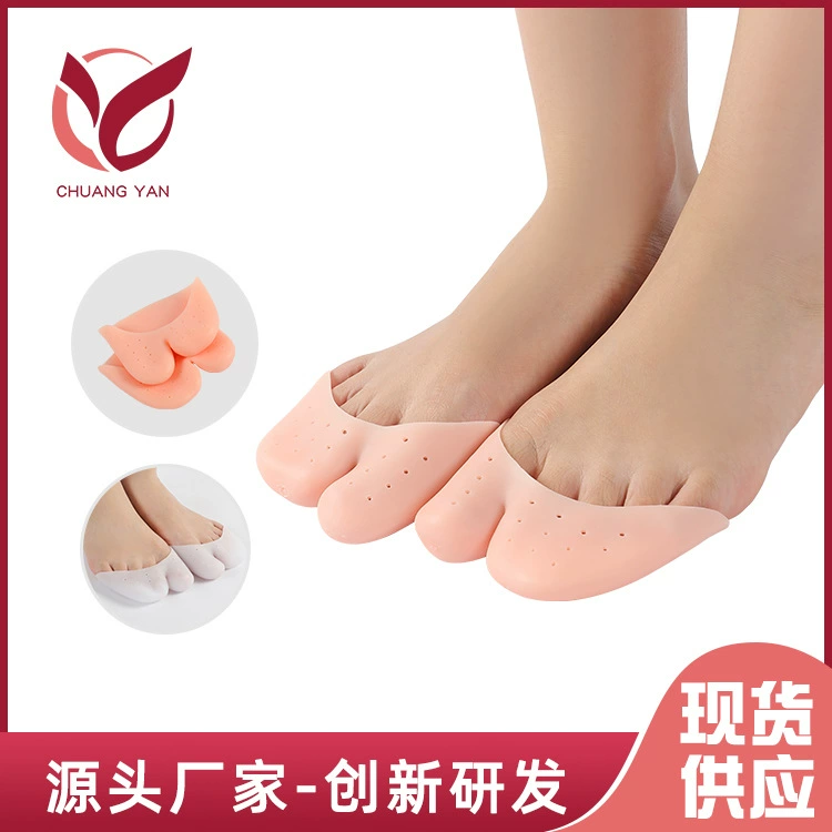 В наличии Уход за открытием и закрытием перекрывающихся пальцев ног SEBS сплиттер для пальцев ног с пятью отверстиями вальгусный выпрямитель большого пальца