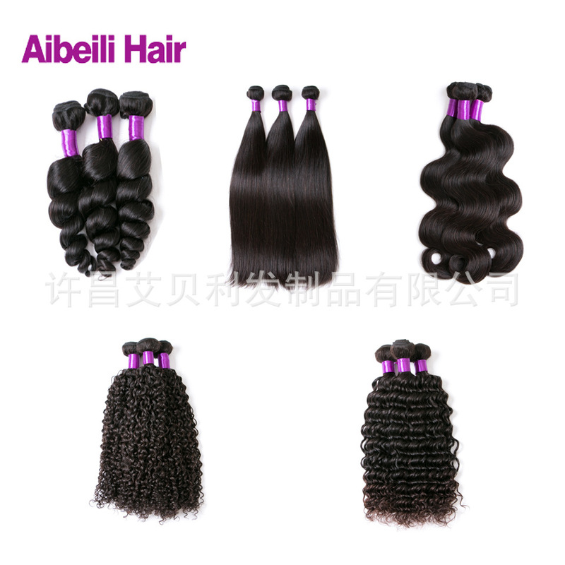 Xuchang Real Human Hair Wig and Hair Extension Manufacturer Direct Sales 10A Bubble Hair 8inch-40inch Human Hair Bundle
