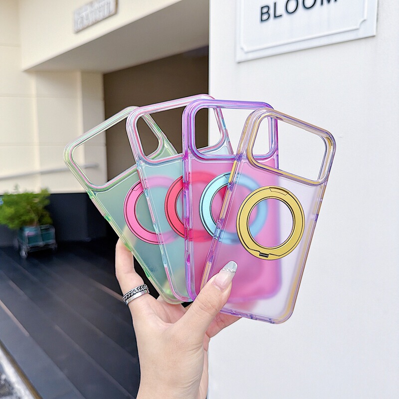 Two-tone starry sky magnetic phone case with ring stand, suitable for Apple 11-17 Pro Max Two-tone starry sky magnetic phone case with ring stand, suitable for Apple 11-17 Pro Max