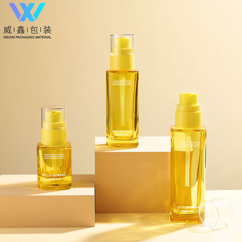 新款 现货 化妆品 护肤品 粉底 精华液 玻璃瓶