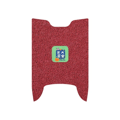 Foot Mat Silk Ring Waterproof Anti-skid | Electric vehicle foot mat - billiard-bell-super-s-cangqiong-feet-peace-in-and-out-burgundy-free-velcro