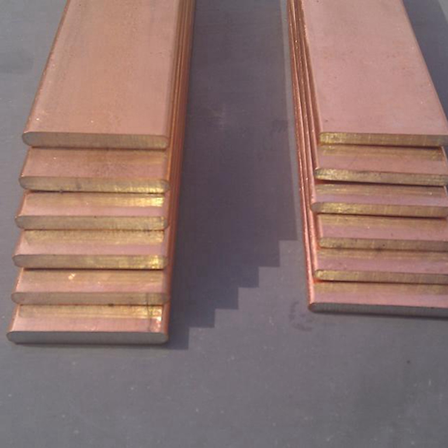 铜包钢镀铜接地扁钢防雷器材 水平 接地体 40*4 铜层0.25镀铜扁钢