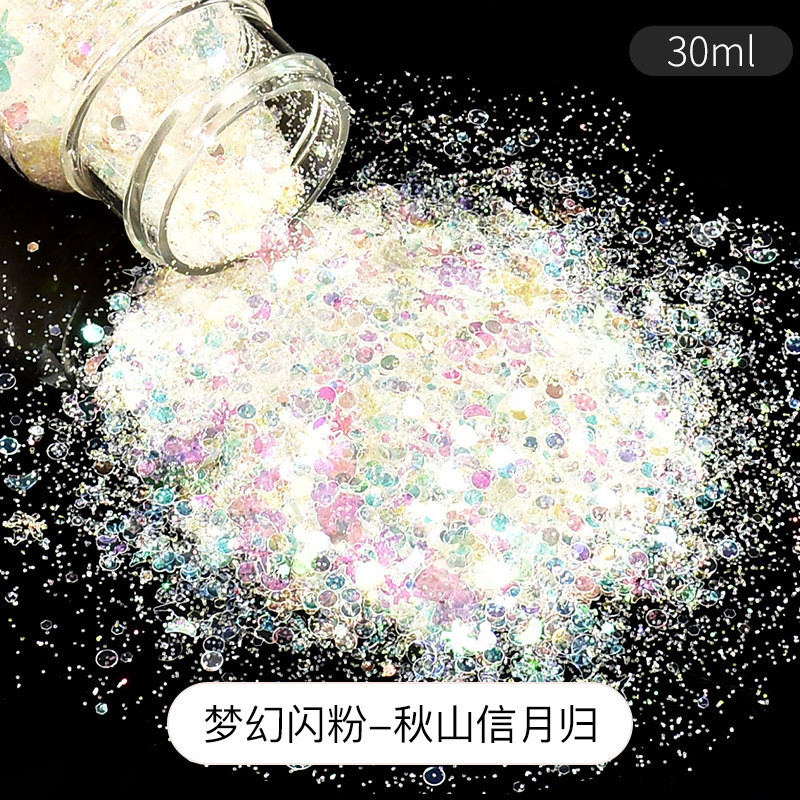 polvo brillante DIY material sequinilla goteo AB molde resina UV aceite Mahjong relleno joyas auriculares ilusión