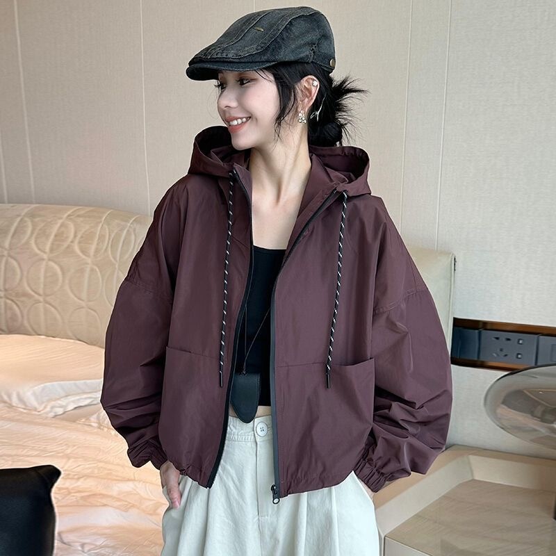 2025春秋季新款女士冲锋衣短外套宽松洋气休闲夹克上衣|undefined