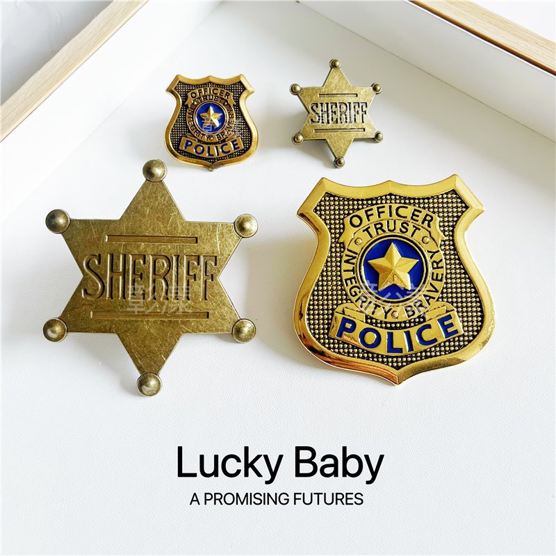 Crazy Zoo Broches Judi Bunny insignia oficial de policía perímetro pin conmemorativo regalo ropa accesorios colgantes