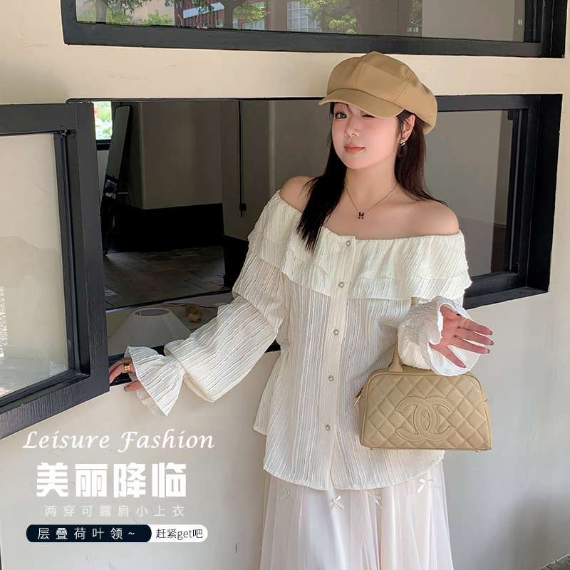 秋  XL-4XL 大きいサイズ シャツ/ブラウス  秋  XL-4XL 大きいサイズ シャツ/ブラウス