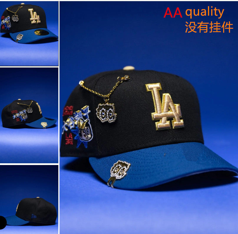 Comercio exterior transfronterizo al por mayor 2026 AA gorra de boca de pato bordado tridimensional ajustable gorra de hip-hop Yankees Dodgers