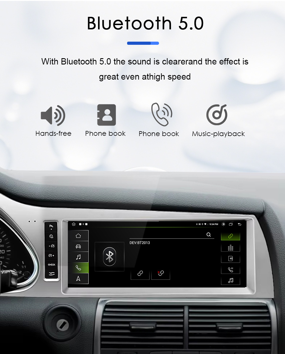 Cross-Border Suitable for Audi Q7 4L 2005-15 Wireless Carplay Large Screen Android Hd Car Navigator
