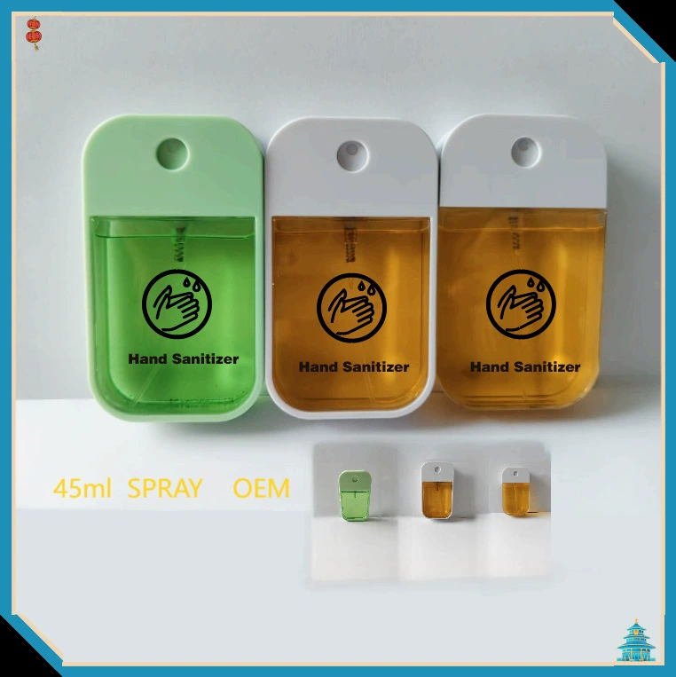 Новый дезинфицирующий спрей Apple в форме карты, 45 мл, портативный дезинфектор для поездок с возможностью нанесения индивидуального логотипа на этикетку.