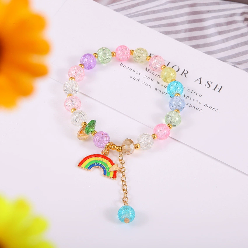 "Summer crystal bracelet, beads, pendant, Birthday gift"
