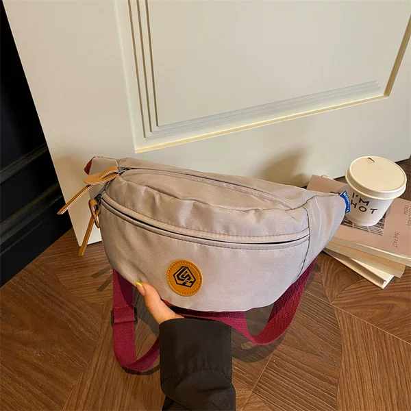 Crossbody Bag for Women, Large Capacity Sports Waist Bag, Ultra-Light, Simple, Versatile, Fashionable Shoulder Bag for Men