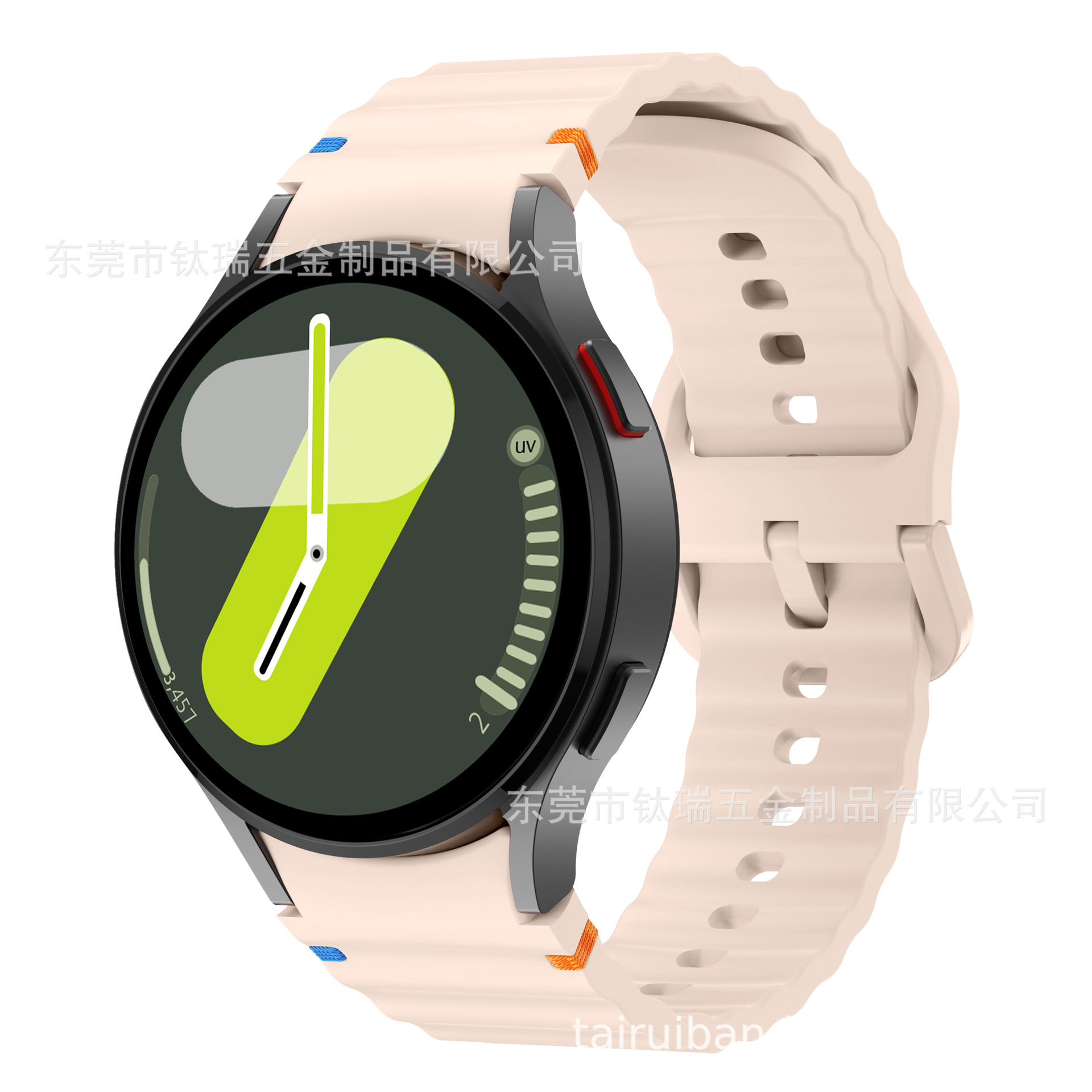 Applicable to the official Galaxy watchFE/6/5/4 with wavy seam silicone strap of Samsung Watch 7 undefined
