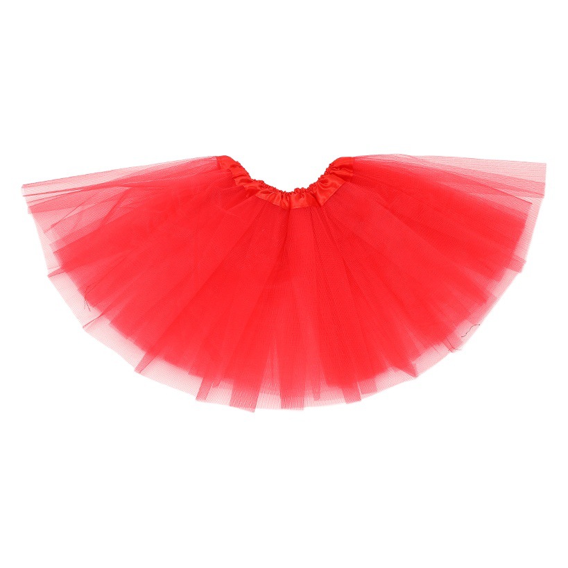 Cross-Border Girls' Tutu Skirt for Dance Parties, Children's Mesh Skirt, Ballet Puffy Skirt, Three-Layer Six-Panel Design